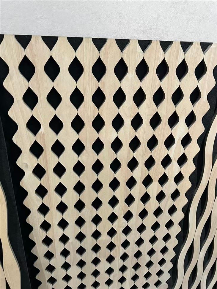 Modern Wavy Wood Slat Acoustic Panels factory